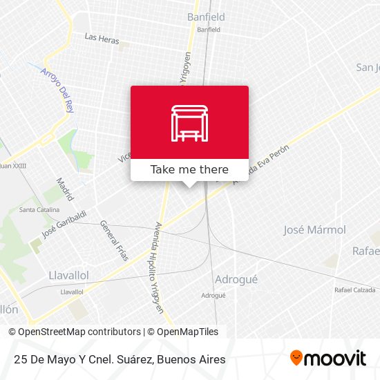 25 De Mayo Y Cnel. Suárez map