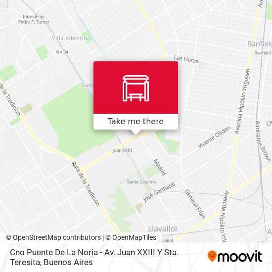 Mapa de Cno Puente De La Noria - Av. Juan XXIII Y Sta. Teresita