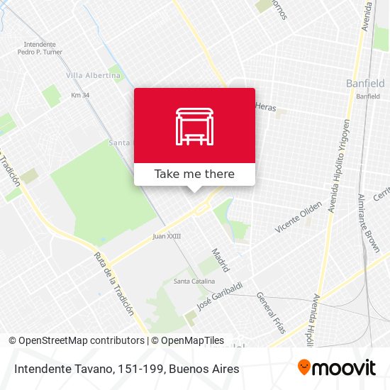 Intendente Tavano, 151-199 map