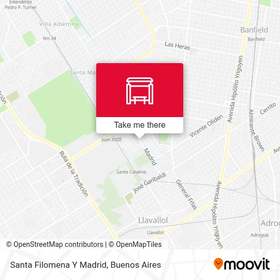 Santa Filomena Y Madrid map