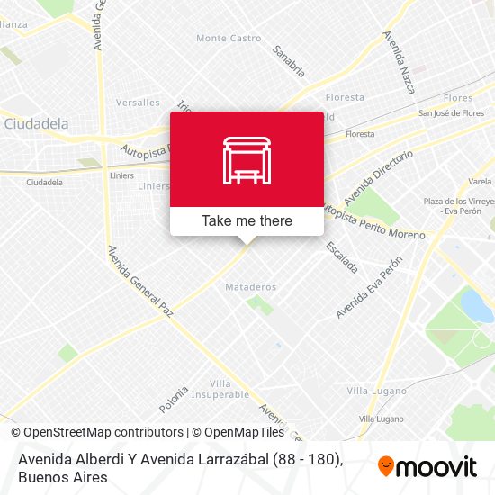 Mapa de Avenida Alberdi Y Avenida Larrazábal (88 - 180)