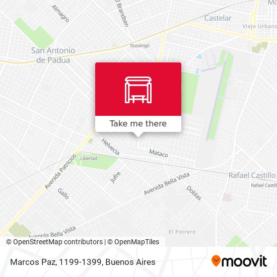 Marcos Paz, 1199-1399 map