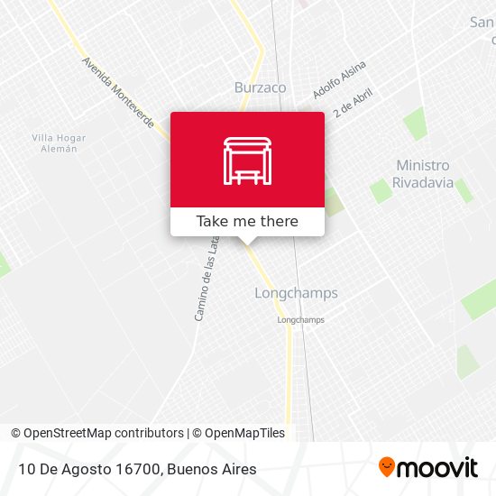 10 De Agosto 16700 map