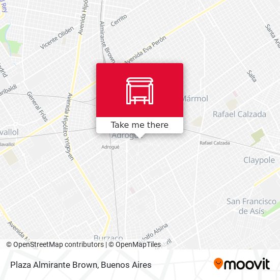 Plaza Almirante Brown map