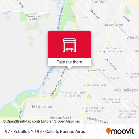 97 - Zeballos Y 198 - Calle 6 map