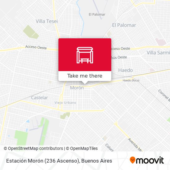 Estación Morón (236 Ascenso) map