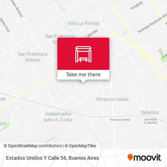 Estados Unidos Y Calle 56 map