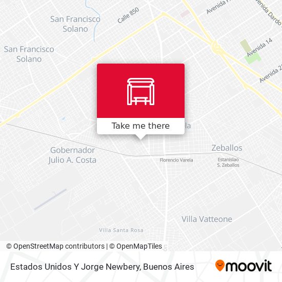 Estados Unidos Y Jorge Newbery map