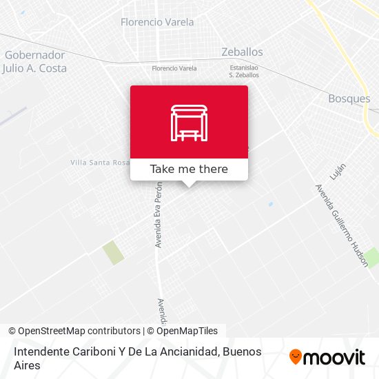 Intendente Cariboni Y De La Ancianidad map