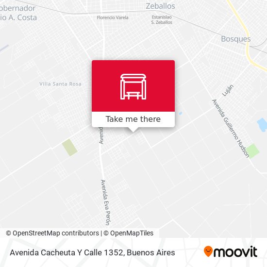 Avenida Cacheuta Y Calle 1352 map