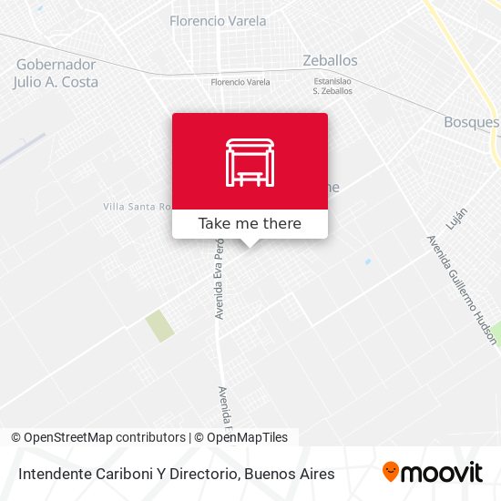 Intendente Cariboni Y Directorio map