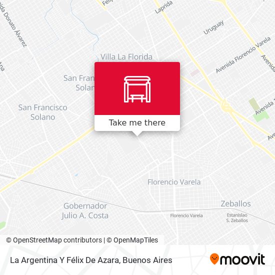 La Argentina Y Félix De Azara map