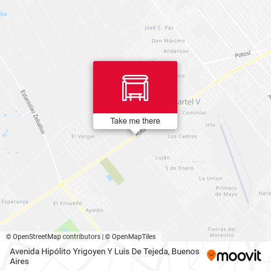 Mapa de Avenida Hipólito Yrigoyen Y Luis De Tejeda