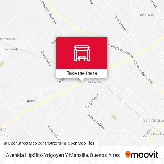 Avenida Hipólito Yrigoyen Y Mansilla map