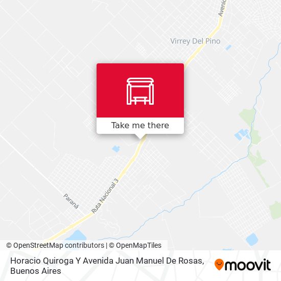 Horacio Quiroga Y Avenida Juan Manuel De Rosas map