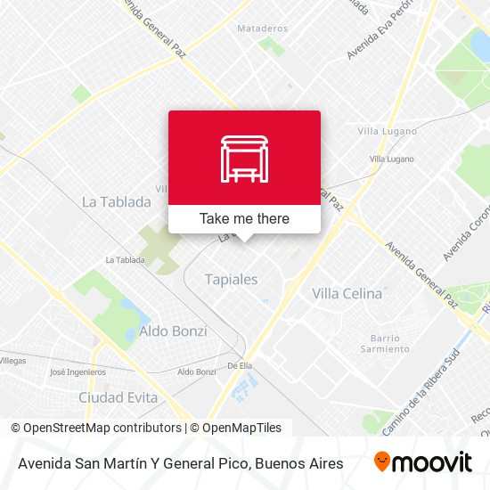 Avenida San Martín Y General Pico map
