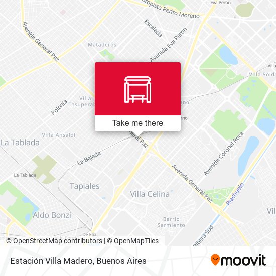 Estación Villa Madero map