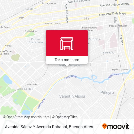 Mapa de Avenida Sáenz Y Avenida Rabanal
