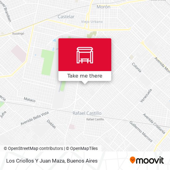 Los Criollos Y Juan Maza map