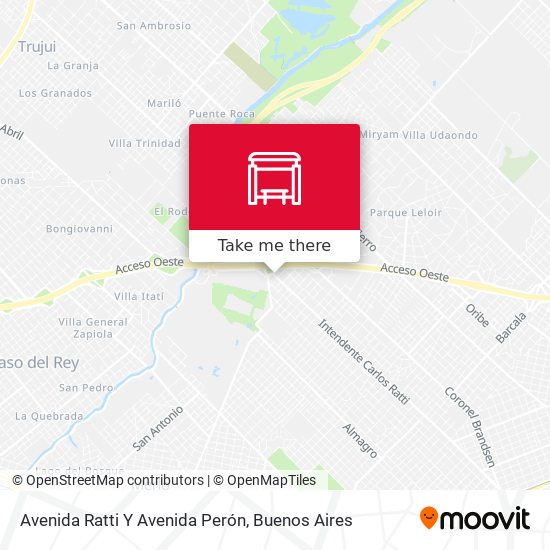 Avenida Ratti Y Avenida Perón map