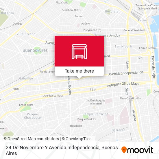 24 De Noviembre Y Avenida Independencia map