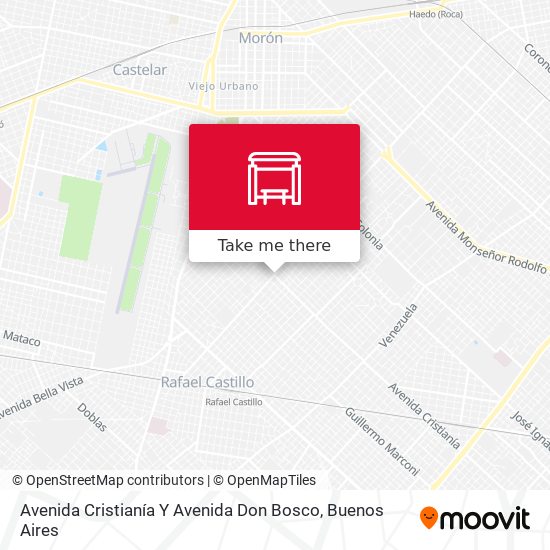 Avenida Cristianía Y Avenida Don Bosco map