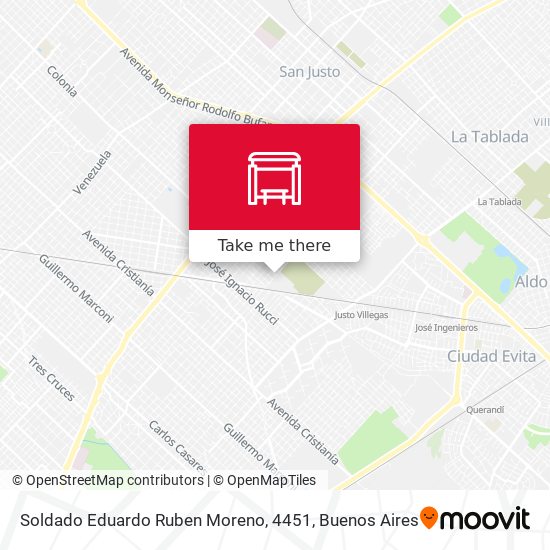 Soldado Eduardo Ruben Moreno, 4451 map