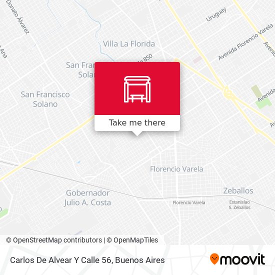 Carlos De Alvear Y Calle 56 map