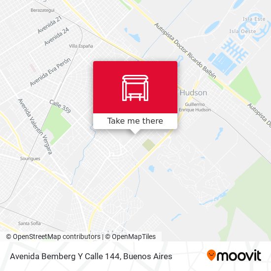 Mapa de Avenida Bemberg Y Calle 144