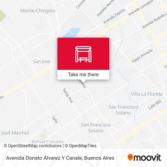 Avenida Donato Álvarez Y Canale map