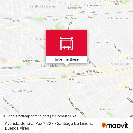 Mapa de Avenida General Paz Y 227 - Santiago De Liniers