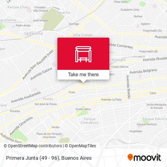 Mapa de Primera Junta (49 - 96)