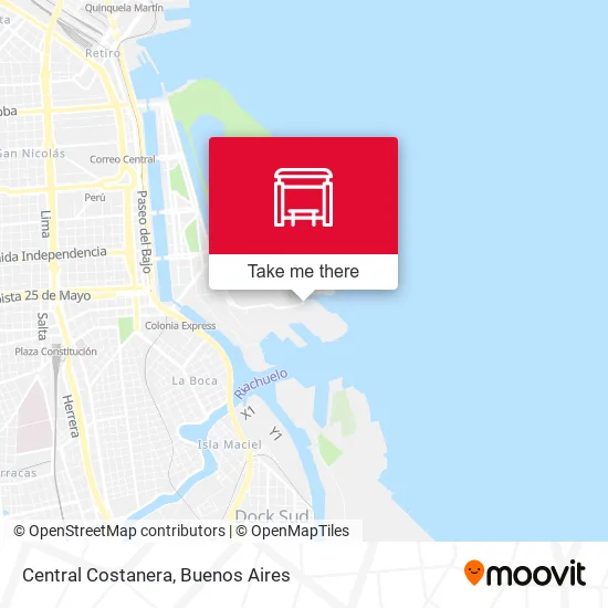 Central Costanera map