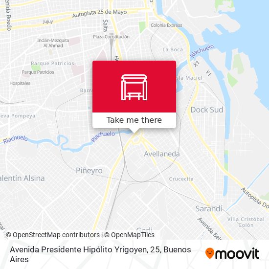 Mapa de Avenida Presidente Hipólito Yrigoyen, 25