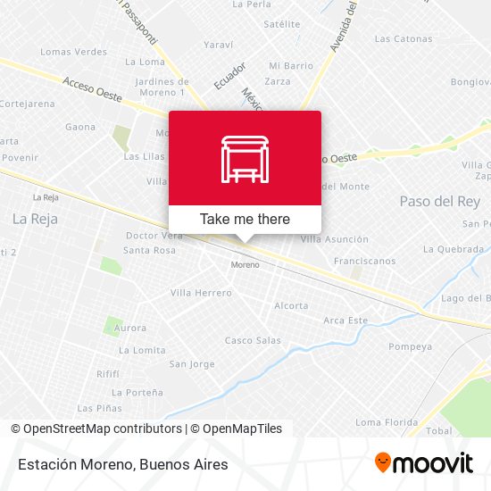 Estación Moreno map