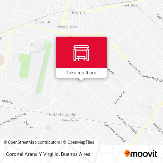 Coronel Arena Y Virgilio map