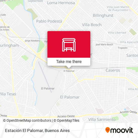 Estación El Palomar map