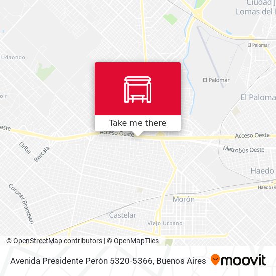 Avenida Presidente Perón 5320-5366 map