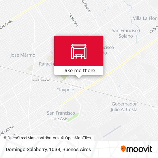 Domingo Salaberry, 1038 map