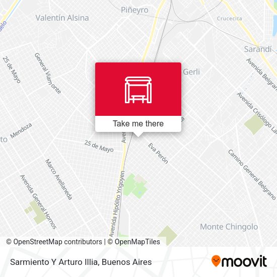 Sarmiento Y Arturo Illia map