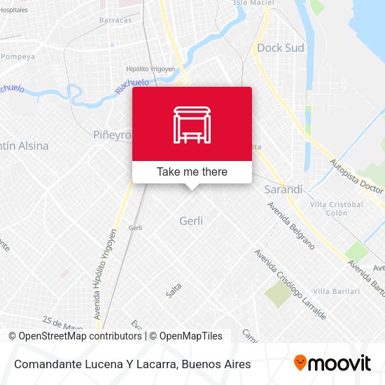 Comandante Lucena Y Lacarra map