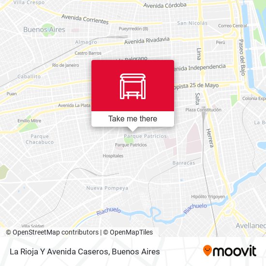 Mapa de La Rioja Y Avenida Caseros