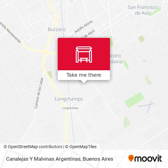 Canalejas Y Malvinas Argentinas map