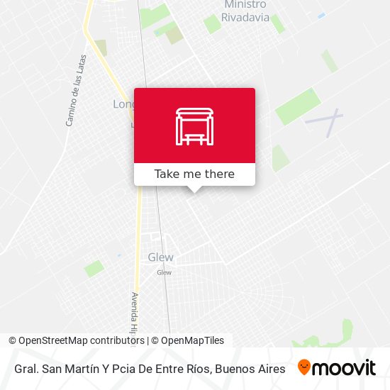 Gral. San Martín Y Pcia De Entre Ríos map