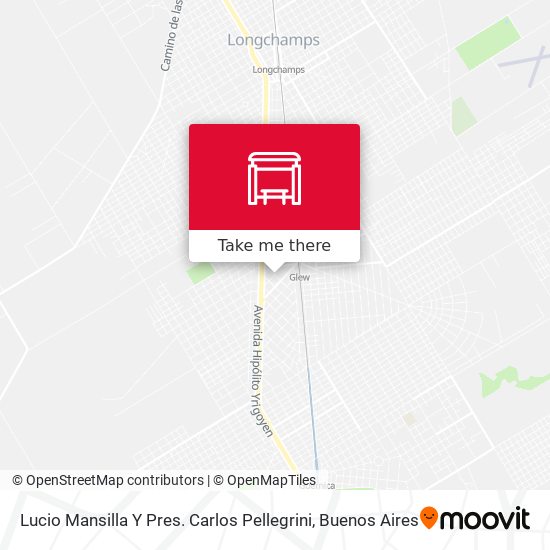 Lucio Mansilla Y Pres. Carlos Pellegrini map