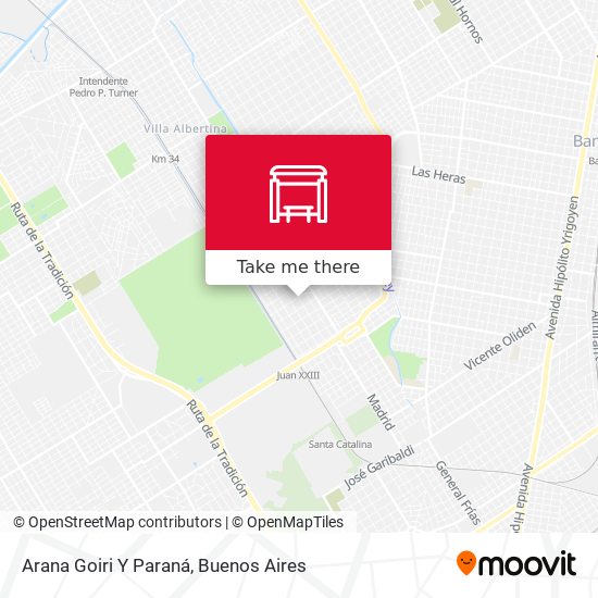 Arana Goiri Y Paraná map