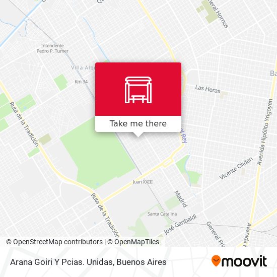 Arana Goiri Y Pcias. Unidas map