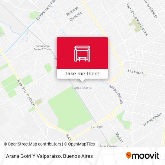 Arana Goiri Y Valparaiso map