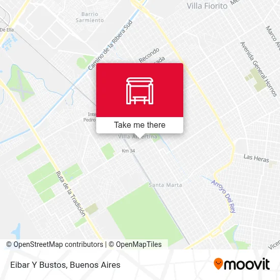 Eibar Y Bustos map