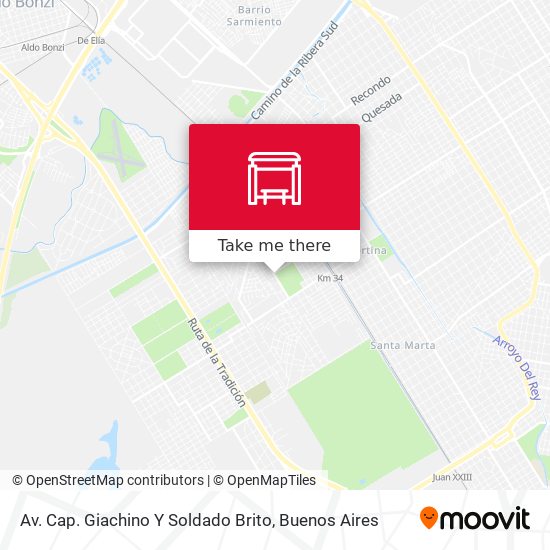 Av. Cap. Giachino Y Soldado Brito map